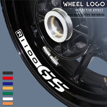 Motorcycle sticker waterproof decorative wheel stripe logo with reflective MOTO inner ring decal for BMW R1100GS 2024 - buy cheap