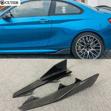 F87 m2-saia lateral de fibra de carbono frp, conjunto de faróis traseiros para lataria do carro, para bmw f87, m2, com estilo mp, 2016 2024 - compre barato