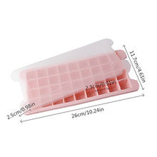 36 Grid Ice Cube Mold with Lid Food Grade Flexible Silicone Portable Household Reusable Popsicle Mold Tray for Whiskey Cocktail 2024 - buy cheap