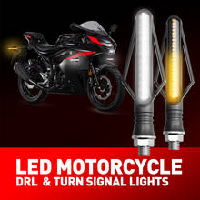 1x Motorcycle LED Flowing Water Blinker Turn Signal Light Motorbike Indicator for Suzuki ltz 400 GS-500 Hayabusa GSR-600 Bandit 2024 - buy cheap