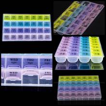 5 Styles Weekly Pill Box Portable Slots 7 Days Medicine Container Tablet Storage Organizer Holder Refillable Case Pill Box 2024 - buy cheap