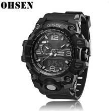 Ohsen relógio de pulso esportivo masculino, relógio militar quartz fashion para homens 2024 - compre barato