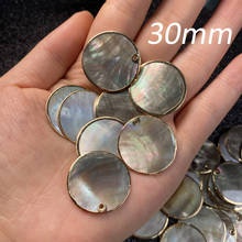 Fashion Natural White Shell Pendant Round Mother of Pearl Charms Pendants For Jewelry Making DIY Earring Necklace Accessories 2024 - buy cheap