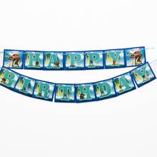 1 pc/conjunto moana festa pennant bunting festa de aniversário bandeira banners crianças dos desenhos animados festa de aniversário suprimentos decoração moana bandeira 2024 - compre barato