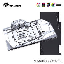 Bykski-bloque de agua GPU para ASUS RTX 3070 3060Ti Strix, tarjeta gráfica con placa trasera, compatible con Control de placa base, N-AS3070STRIX-X 2024 - compra barato