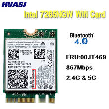 Huasj-tarjeta de red WiFi para Intel 7265NGW FRU:00JT469, 7265ac, BT4.0, para T450, X250, T550, W450, L450, E450, G70-80, yoga 14 2024 - compra barato