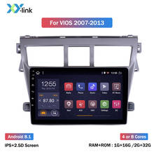 Radio con Gps para coche, reproductor Multimedia con Android 8,1, pantalla de 9 pulgadas, Dvd, No 2 Din, 5vd, Vios para Toyota Yaris 2007-2013 Belta 2024 - compra barato