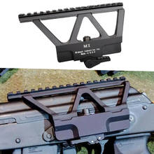 WIPSON Quick Detach QD AK Gun Side Rail Scope Mount with Picatinny Side Rail Mounting For AK 47 AK 74 Black 2024 - купить недорого