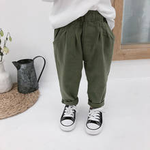 Spring Autumn boys girls 3 colors Cargo Pants kids casual all-match trousers 1-7Y 2024 - buy cheap