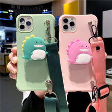 Funda con soporte de dinosaurio de dibujos animados para Huawei, carcasa con cuerda de animales para Y9A, Y9S, Y9, Prime 2019, Y8P, Y8S, Y7A, Y7P, Y6P, Y6S, Y6 2018, Y5P 2024 - compra barato