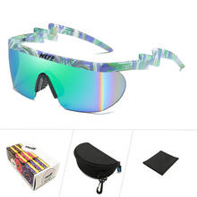 Солнцезащитные очки WESHION для мужчин и женщин, винтажные спортивные очки оверсайз, темные солнцезащитные очки с защитой UV40 2024 - купить недорого