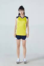 Женская футболка для волейбола, удобные шорты с коротким рукавом для взрослых, 2 предмета, спортивная одежда для бадминтона, персонализированная спортивная одежда 2024 - купить недорого