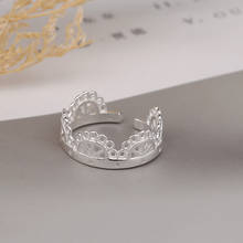 Novedad, anillo de flores de plata esterlina 925 para mujer, anillo de tamaño ajustable, joyería de plata esterlina 2024 - compra barato