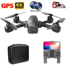Dron profesional con cámara Dual para niños, cuadricóptero con GPS, 4k, 5G, Fpv, Follow Me, RC, juguete plegable para Navidad 2024 - compra barato