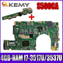 Placa base para portátil S400CA para ASUS vivo Boo S500CA S400C S500C placa base original 4GB-RAM I7-3517U/3537U 2024 - compra barato