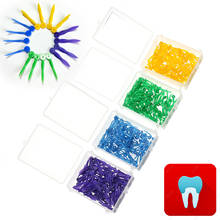 100pcs  Dental Disposable Wedge with Hole All 4 Sizes Dentist Materials Dentistry Insturment Dental Tools Teeth Wedge 4 Color 2024 - buy cheap