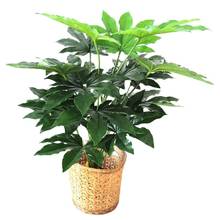 70cm18 folha artificial papaia árvore simulação palmeira plantas de plástico tropical folha de banana sala estar decoração da casa natal 2024 - compre barato