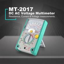 Multímetro de aguja de Gráfico Analógico Proskit MT-2017 AC/DC, amperímetro de resistencia, diodo de capacitancia, voltio, Ohm, medidor LED hFE 2024 - compra barato