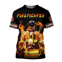 Tessffel Firefighters Suit Firemen Causal Streetwear Hero Harajuku Unisex Hoodie 3DPrint Funny Summer Short Sleeves T-shirts A-2 2024 - buy cheap