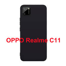 OPPO Realme C11 RMX2185 Case Silicon Cover Soft TPU Matte Black Phone Protector Shell For OPPO Realme C11 Capa Coque 6.5" Cover 2024 - buy cheap