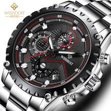 WISHDOIT Mens Watche Luxury Casual Sports style Luminous Waterproof Chronograph Quartz Wrist Watch man Relogio Masculino 2024 - buy cheap