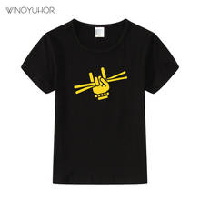 Drummer T Shirt Children 2020 New Summer Short Sleeve T-shirt Baby Boys Girls Rock Music Tee Tops Hip Hop Streetwear 2024 - buy cheap