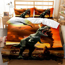 HD Digital Print Giant Dinosaur Bedding Adult Children Quilts Pillowcase Queen King Full Size Bedroom Decoration Home Textile 2024 - buy cheap