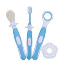 Baby Toothbrush Set Infant Brushing Teeth Tongue Training Safety Cover Design Soft Healthy Teether Toddler Oral Care 2024 - buy cheap