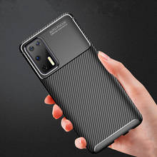 Funda para Huawei P40 P30 p50 Pro lite Plus, funda de TPU suave con textura de fibra de carbono para Huawei Mate 40 30 20 20X Pro lite 2024 - compra barato