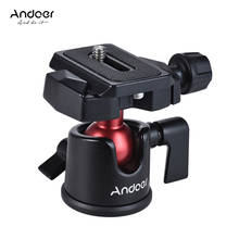 Адаптер для штатива Andoer с шариковой головкой, с быстроразъемной пластиной для цифровых зеркальных камер Nikon, Sony, Canon 2024 - купить недорого