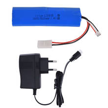 Batería de iones de litio 2S de 7,4 V, 5600mah, con juego de cargador para heng long 3818 3889 3809 RC Tank toys, piezas de repuesto, batería de alta capacidad de 7,4 V 2024 - compra barato