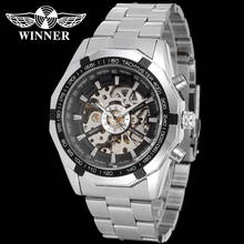 Business  Men Watch Automatic Luxury Brand Winner Wristwatch Mechanical Skeleton Transparent Clock Gift Relogio Masculino 2024 - buy cheap