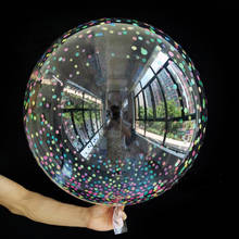 20 polegada de cristal ponto bolha balões globos transparente inflável bobo balão chuveiro do bebê decorações festa aniversário casamento 2024 - compre barato