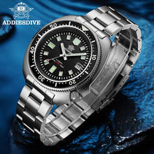 Relógio masculino de aço inoxidável com cristal de safira, relógio automático luminoso c3 bgw9 nh35 para homens, relógio mecânico 1970 200m para mergulho 2024 - compre barato