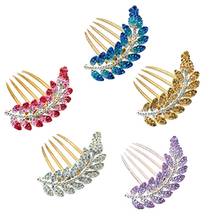 2020 New Hot Women's Beautiful Fashion Leaf Crystal Hair Clip Wedding Bridal Hairpin Comb Tool Hair Clip 2024 - buy cheap