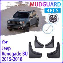 4 PCS Car Mud Flaps  for Jeep Renegade BU 2015 2016 2017 2018 Mudguard Splash Guards Fender Mudflaps Auto Accessories 2024 - buy cheap