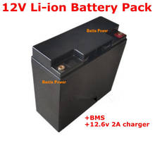 Bateria recarregável de íon de lítio 12v, 10ah, 18650, pacote de bateria para caça, lâmpada xenon para pesca, câmera cctv, luz de led + carregador 2024 - compre barato