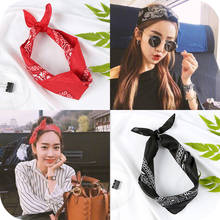 1PC Newest 100% Cotton Hip-hop Bandanas For Male Female Head Scarf Scarves Wristband Vintage Pocket Towel Yoga Hair Bands 2024 - buy cheap