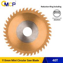 CMCP 115mm Mini Circular Saw Blade 115x1.8x22.2x40T TCT Wood Saw Blade TiCN Coating Carbide Tipped Cutting Disc For Rotary Tools 2024 - buy cheap