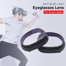 Óculos substituíveis para oculus quest, óculos com lente de bloqueio de luz azul, acessórios com proteção para oculus quest, headset vr 2024 - compre barato