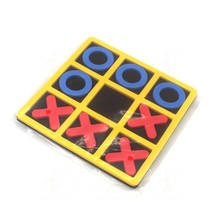 Пластиковые O X Tic-Tac-Toe шахматные Пазлы для детей, набор, инструмент для тренировки мозгов, развивающие шахматы, детские игрушки, подарок 2024 - купить недорого