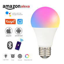 Bombilla LED Zigbee para hogar inteligente, de 9W lámpara de luz, E27, RGB, para Tuya, Smart Life, Smartthings, Alexa, Google Home 2024 - compra barato