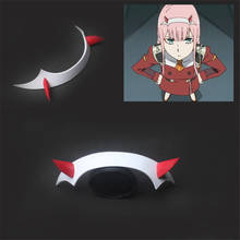 DARLING in the FRANXX 02 ZERO TWO Cosplay Prop Headband Devil Horn Hairband Hairclip Headwear Halloween Cosplay Prop 2024 - buy cheap