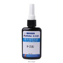 New Hot Kafuter K-3181 UV Light Adhesive Strong Bonding For Metal Glass Cure Glue A813 2024 - buy cheap