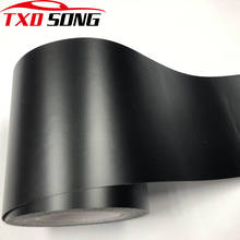 15CMX1M/2M/3M/4M/5M/6M Good Matte Black Vinyl Wrap Self Adhesive Air Release Bubble Free Car Styling Membrane Sticker Decal Film 2024 - buy cheap