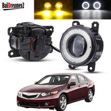 2 Pieces Angel Eye Fog Light Assembly For Acura TSX 2011 2012 2013 2014 Car LED Lens Fog Driving Lamp DRL 30W H11 12V Styling 2024 - buy cheap