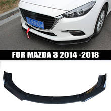 3Pcs/Set Car Front Bumper Lip Spoiler Body Kits Splitter Diffuser for Mazda 3 Axela 2014 2015 2016 2017 2018 Auto Accessories 2024 - buy cheap
