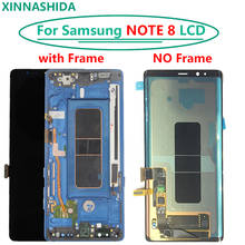 100% Tested LCD Display For Samsung Galaxy NOTE 8 N950 N9500  LCD  Display Touch Screen Replacement with Frame 2024 - buy cheap