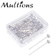 50Pcs Sewing Pins Clear Crystal Head Quilting Straight pins Corsages Flower Pins for Dressmaker Jewelry Wedding Decoration 2024 - buy cheap
