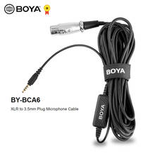 BOYA BY-BCA6 XLR to 3.5mm TRRS Microphone Cable for Iphone for Ipad Android Smartphones 6M Cable with Integrated Pre-amplifier 2024 - buy cheap